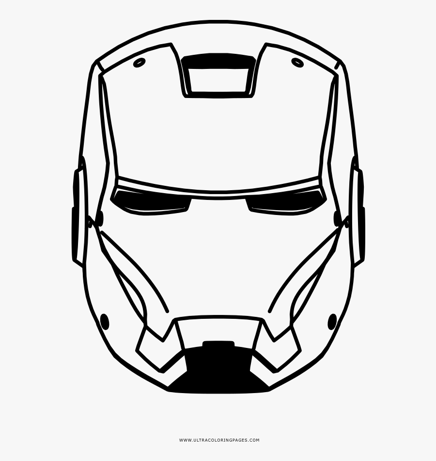Iron Man Coloring Page - Iron Man Hitam Putih, Transparent Clipart