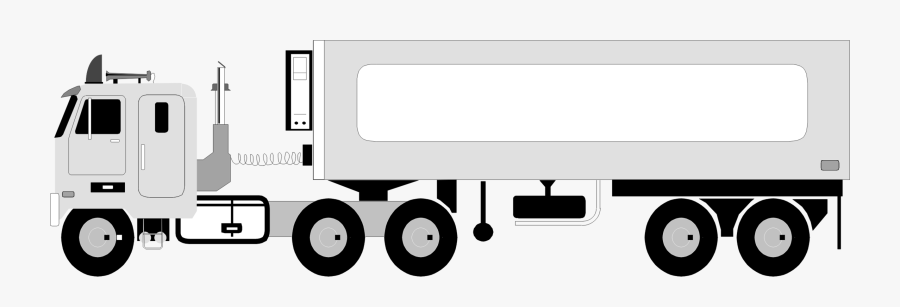 Clip Art Semi Trucks Clipart - Big Rig Clip Art, Transparent Clipart