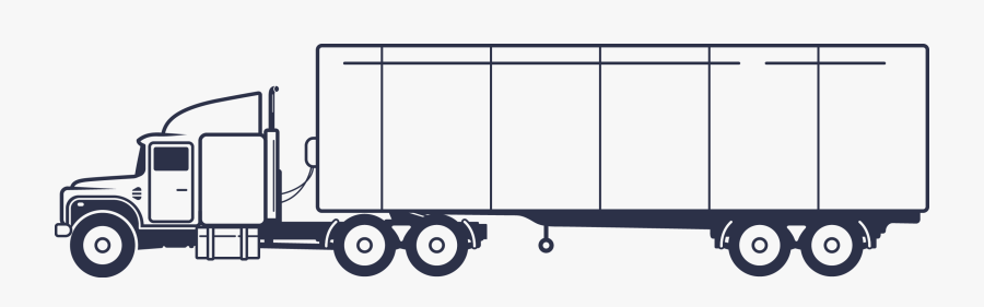 Flatbed Semi Truck Clipart, Transparent Clipart