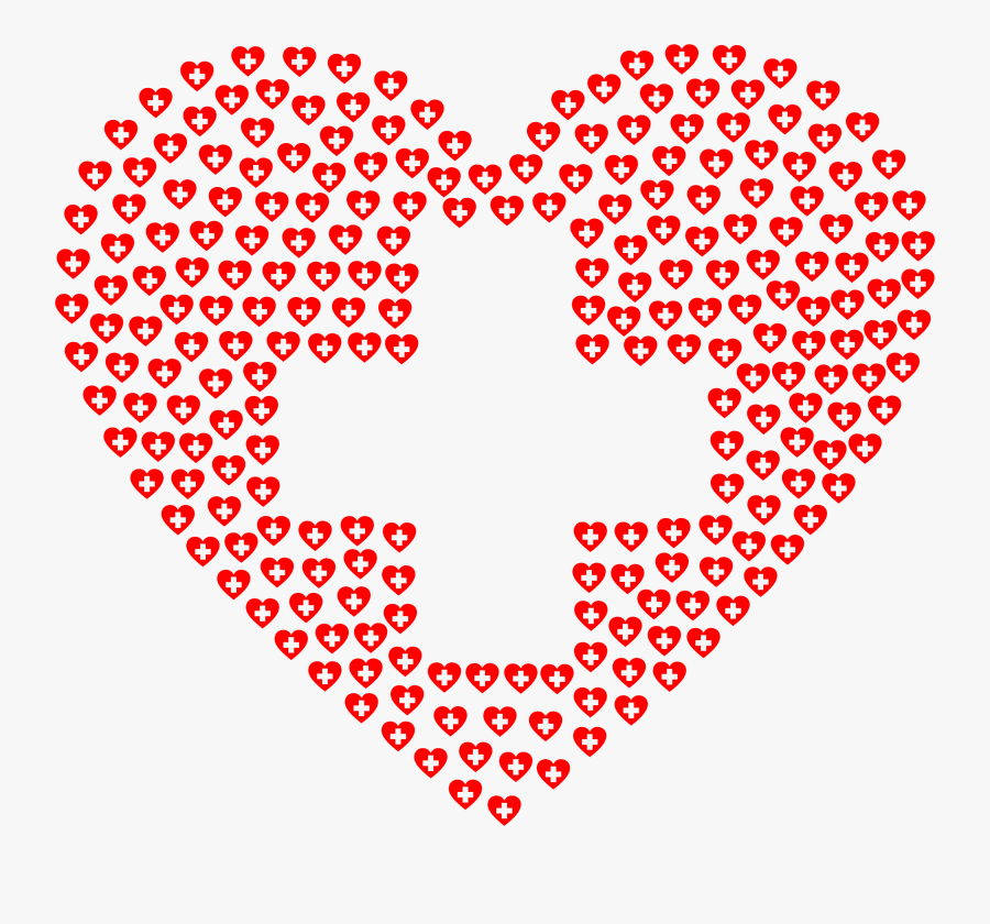 First Aid Heart Fractal Clip Arts - First Aid Heart, Transparent Clipart