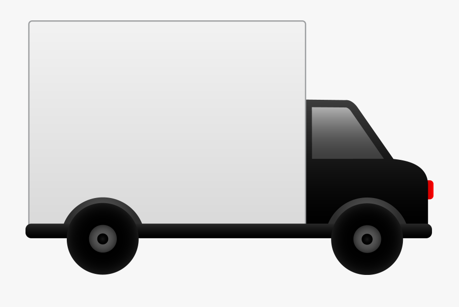 White Delivery Truck - Transparent Background Truck Clipart, Transparent Clipart
