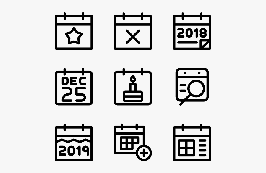 Schedule Icons - Bed Icon Line, Transparent Clipart