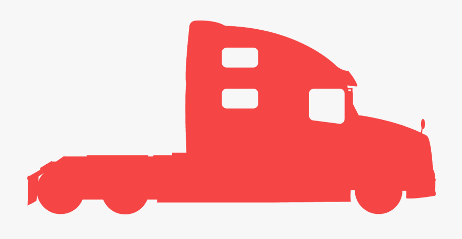 Silueta De Camion, Transparent Clipart