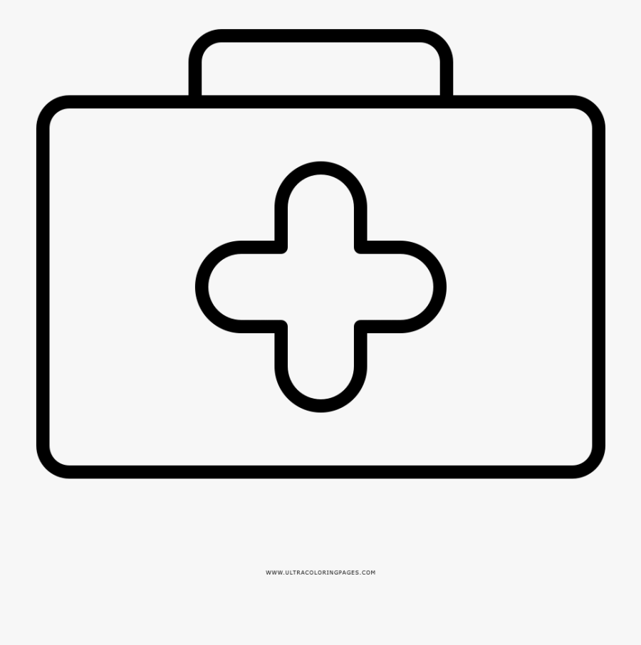 First Aid Coloring Page - Instrumentos De Enfermagem Png, Transparent Clipart