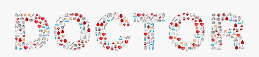 First Aid, Medical, Medicine, Doctor, Hospital, Clinic - Doctor Typography, Transparent Clipart