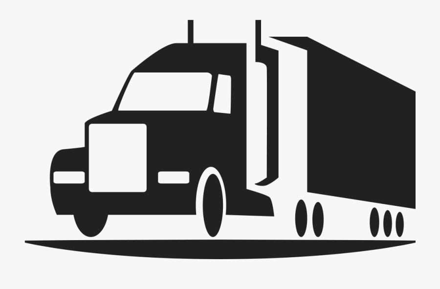 Transparent Flatbed Trailer Clipart - Semi Truck Clip Art Png, Transparent Clipart