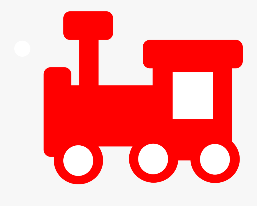 Train Locomotive Steam - Clip Art Red, Transparent Clipart