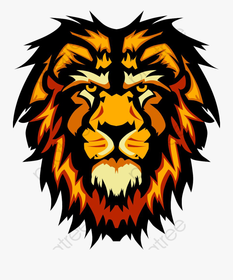 Creative Orange Lion Head - Lincoln High School San Jose Logo, Transparent Clipart