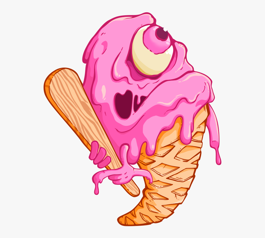 Vector Black And White Mean On Behance Hes Mad Because - Mean By Ice Cream, Transparent Clipart