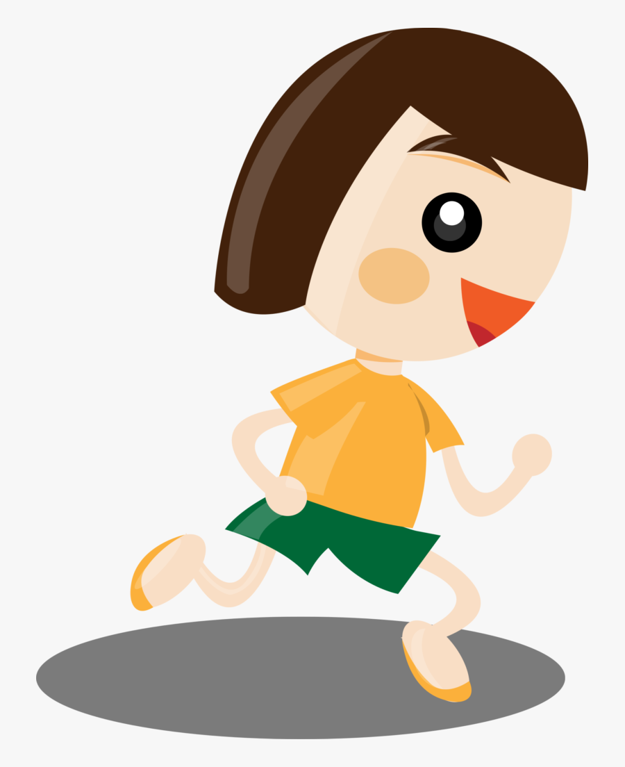 Girl - Running - Clipart - Running Clipart Png, Transparent Clipart