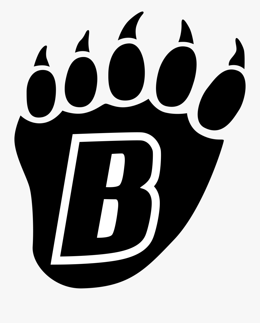 Grizzly - Bear - Paw - Print - Clipart - White Bear Lake High School Logo, Transparent Clipart