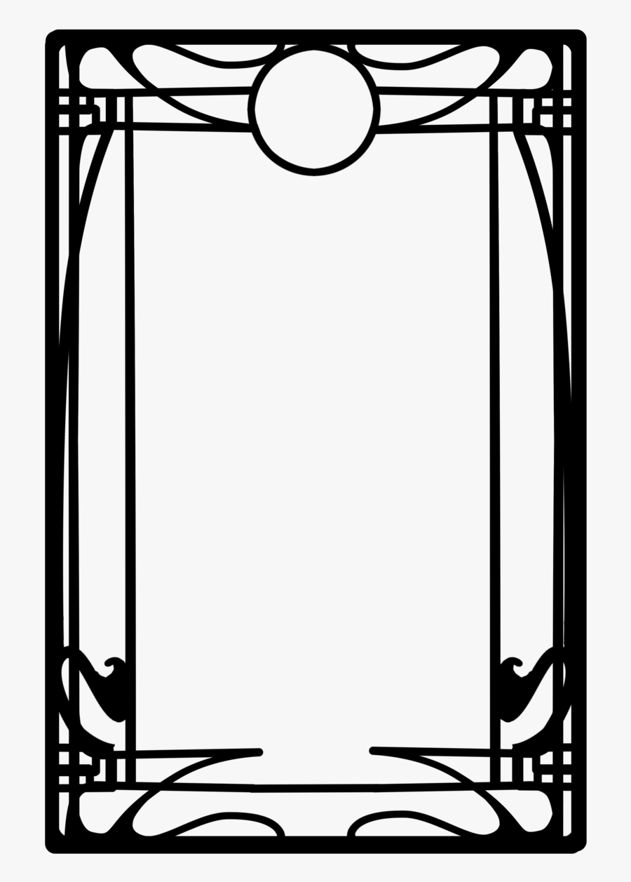 Picture Free Library Border Clipart Black And White - Art Nouveau Border Png, Transparent Clipart