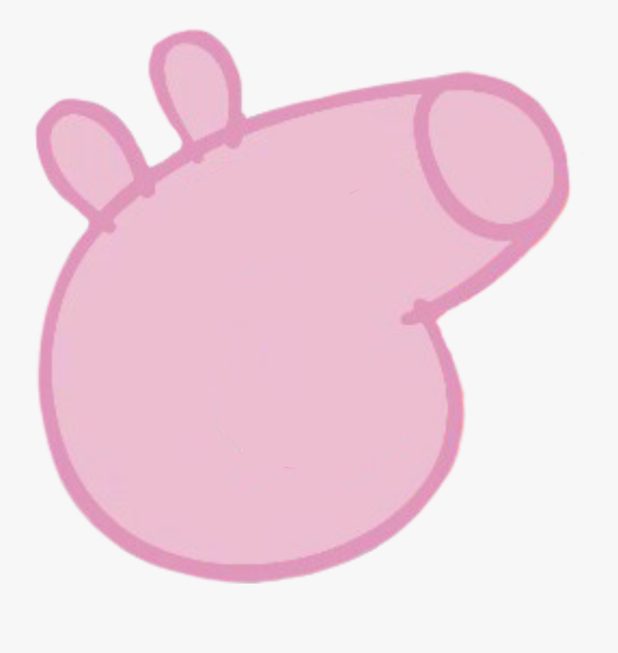 #peppapig Peppa Pig"s Head Without Her Eyes & Mouth - Peppa Pig Face Transparent, Transparent Clipart