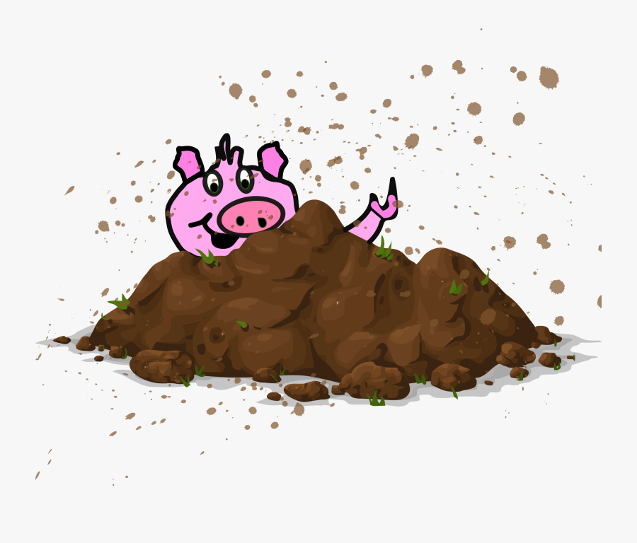 Clipart Black And White Download Mud Pile Soil Free - Pile Of Dirt Clip Art, Transparent Clipart