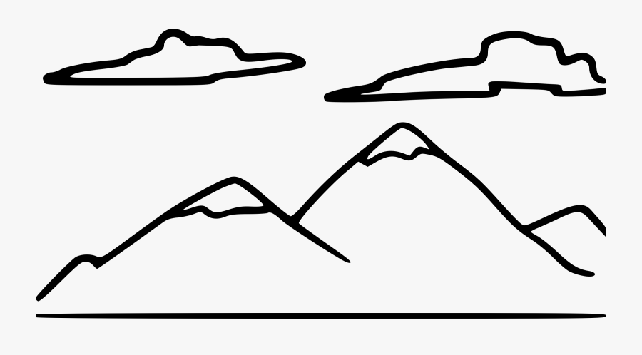 Mountain Big Image Png - Clip Art Black And White Mountain, Transparent Clipart
