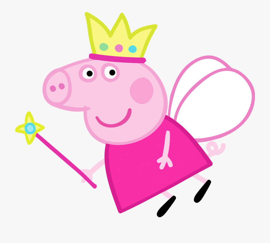 Peppa Pig Princess Clipart - Fairy Peppa Pig Png, Transparent Clipart