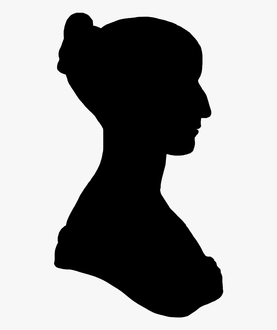 Little Girl Silhouette Clip Art - Old Women Head Silhouette, Transparent Clipart