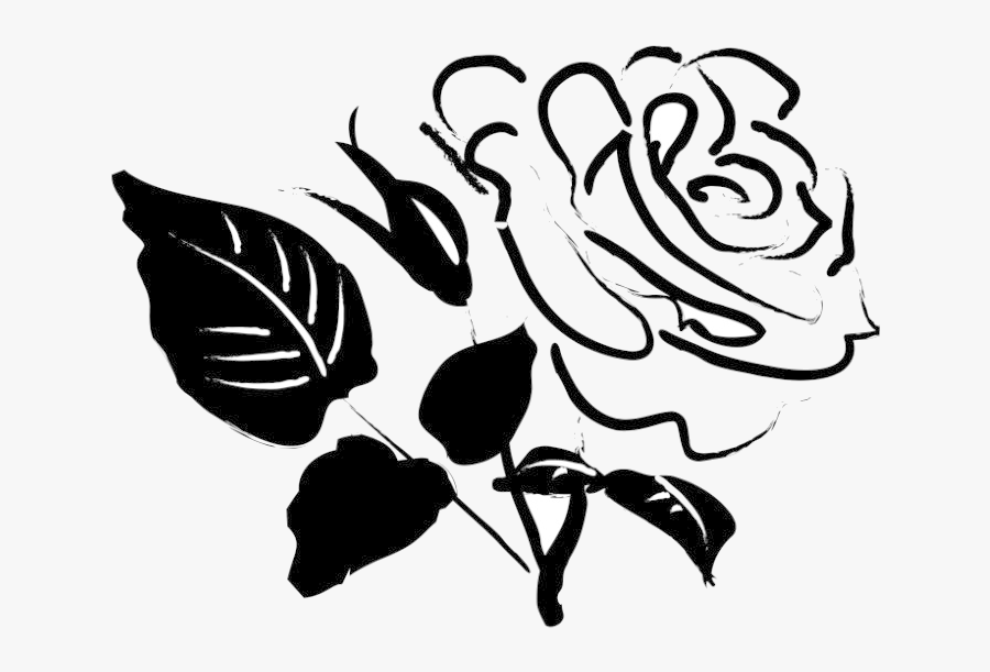 Rose Blossom Sketch Church Clipart Transparent Png - Rose Clip Art, Transparent Clipart