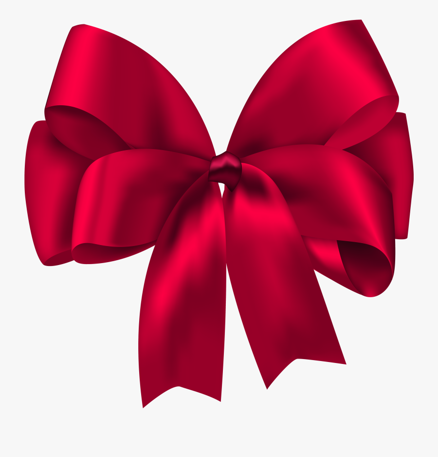Transparent Bow Clip Art - Red Bow, Transparent Clipart