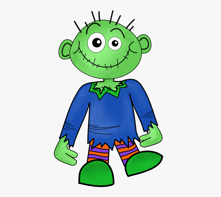 Zombie Girl Clipart Kid - Kid Friendly Zombie, Transparent Clipart