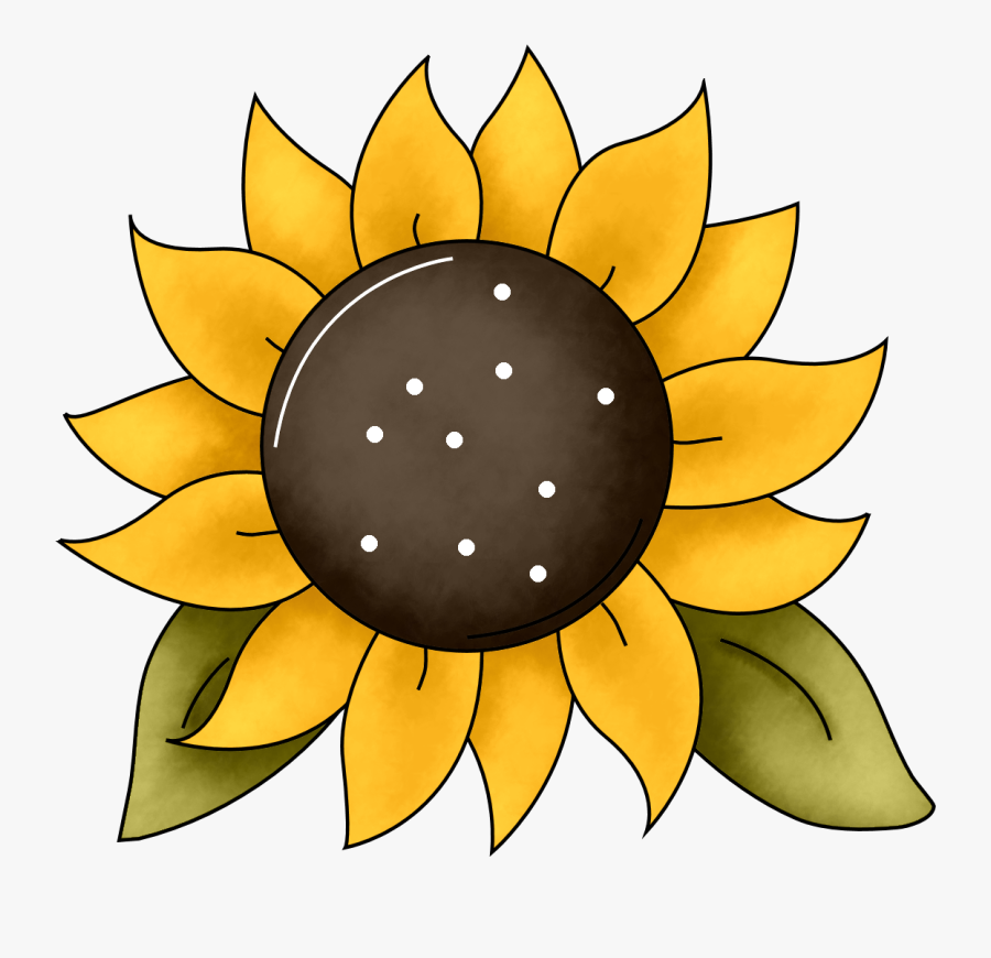 Sunflower Clipart Free On Ijcnlp Cliparts Transparent - Cut Out Sunflower Printable, Transparent Clipart