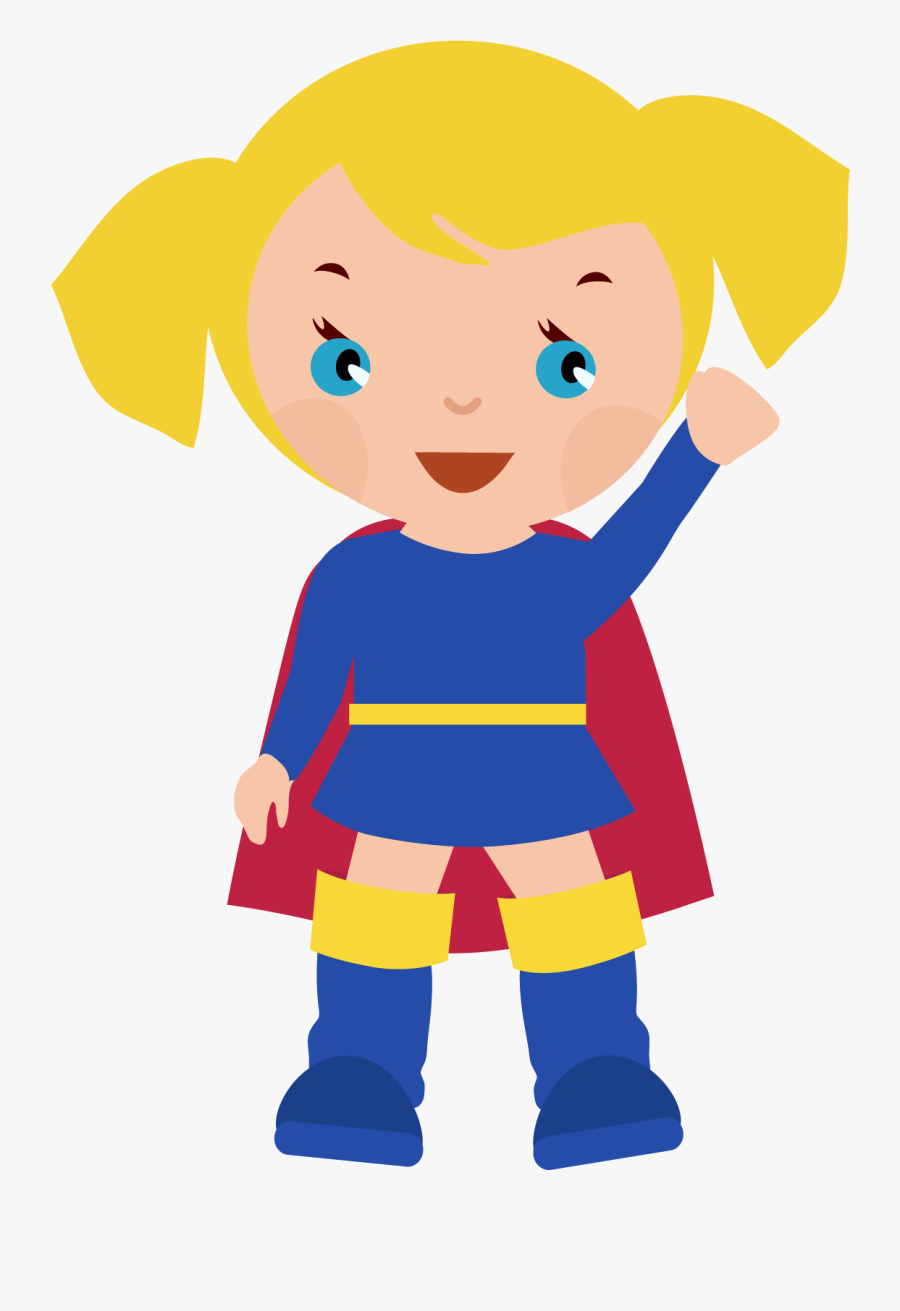 Female Superhero Clipart Clip - Super Hero Clip Art Girl, Transparent Clipart