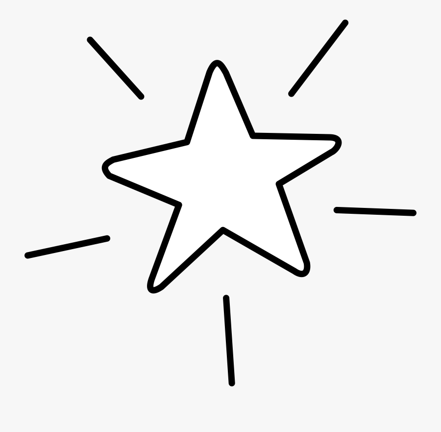 Clip Art Shiny Star Clipart - Star Clipart Black And White Transparent, Transparent Clipart