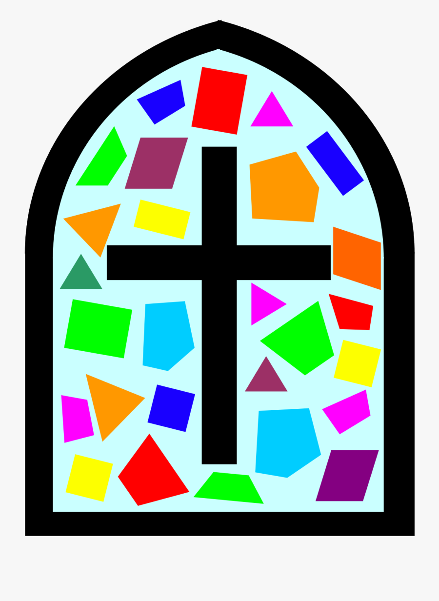 Church Clipart Haunted - Stained Glass Window Clipart, Transparent Clipart