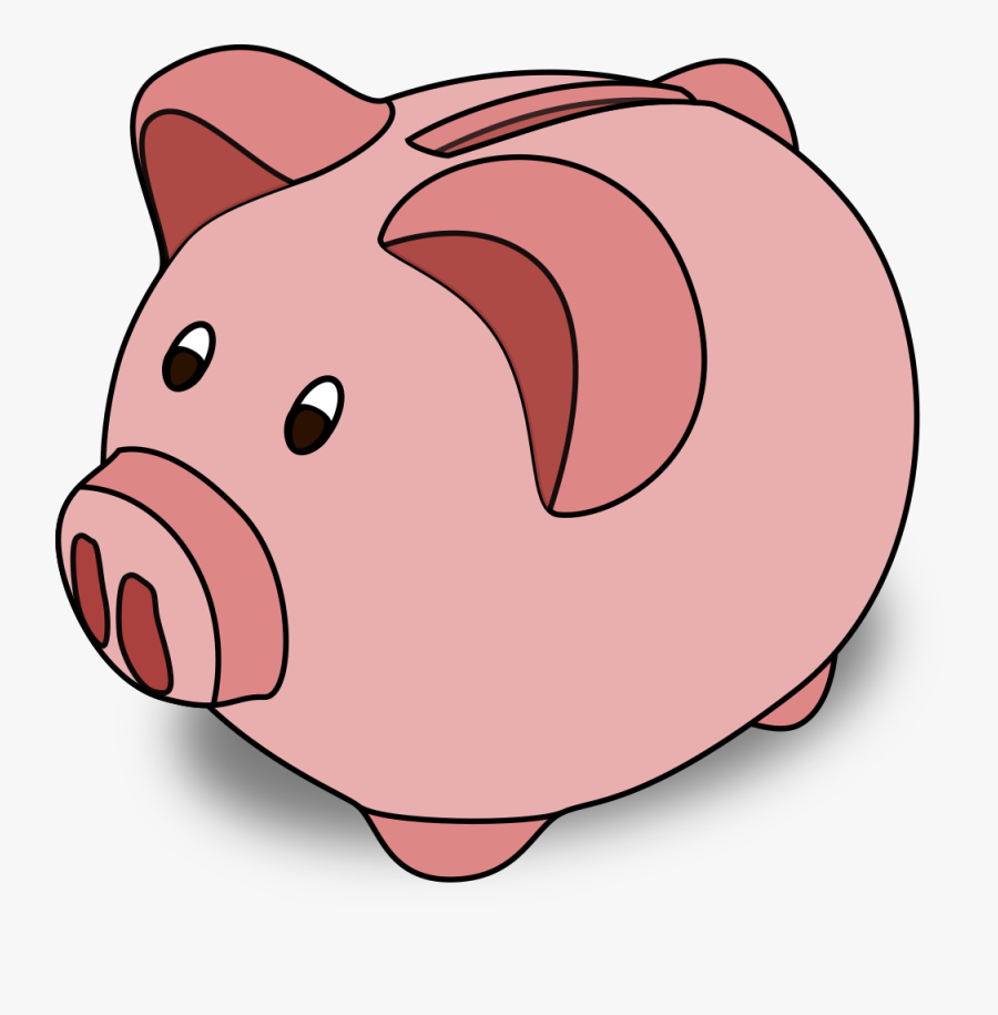 Cartoon Pig - Piggy Bank Cartoon, Transparent Clipart