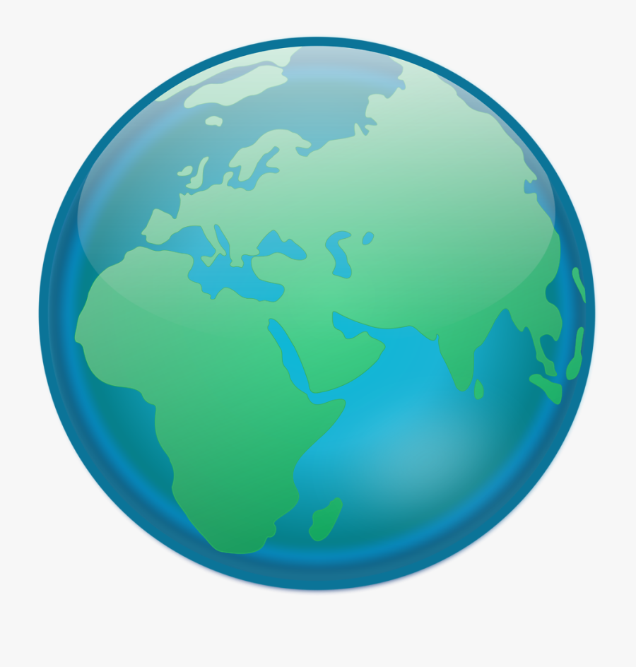 Globe Clipart - World With Transparent Background, Transparent Clipart