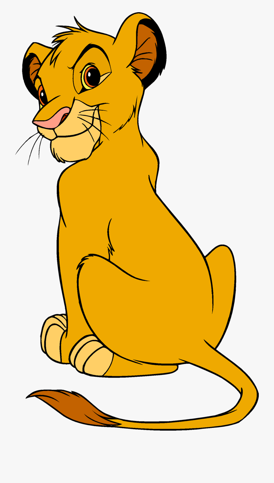 Simba Animated Lion King, Transparent Clipart