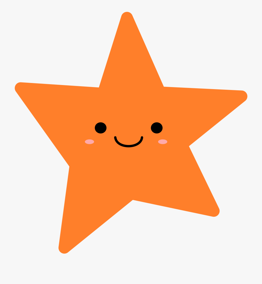 Free Download Cute Star Clipart - Imagenes De Estrellas Anaranjadas, Transparent Clipart