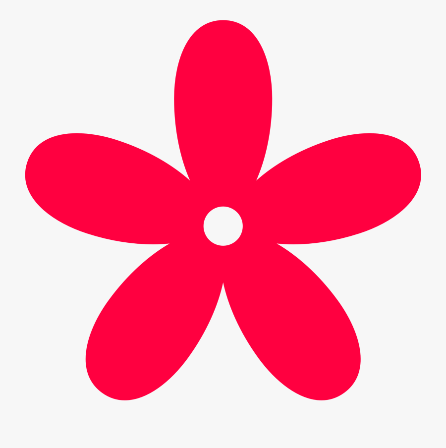 Light Pink Flower Clipart - Red Flower Clipart, Transparent Clipart