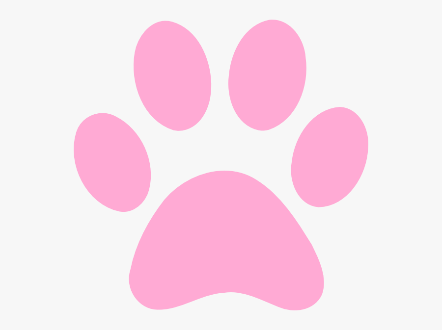 Pink Paw Print Icon, Transparent Clipart