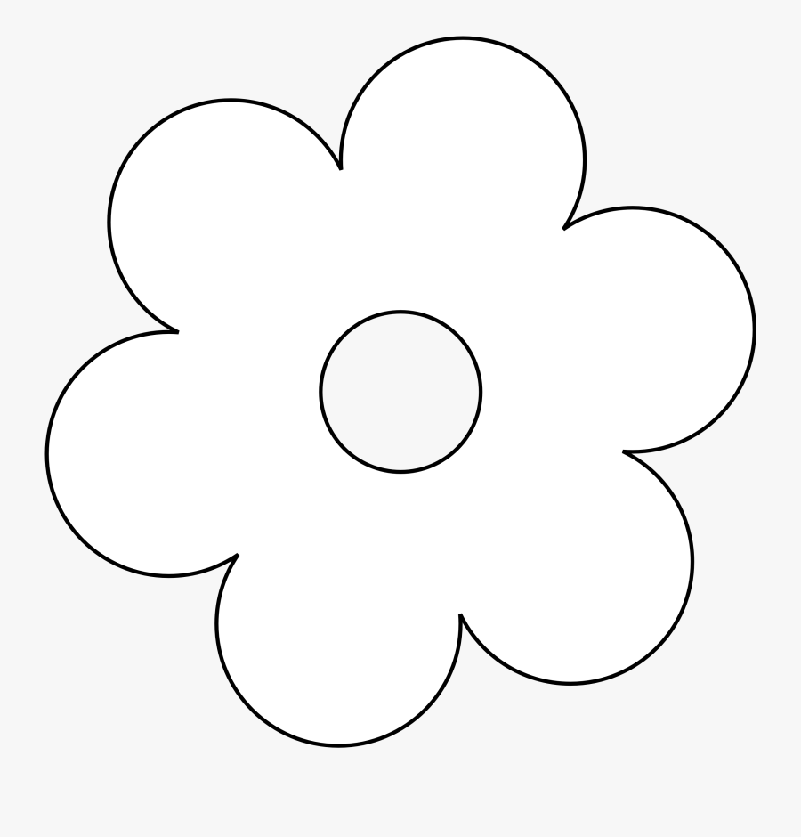 Flower Black And White Flower Black And White Flowers - White Flower Clipart Png, Transparent Clipart