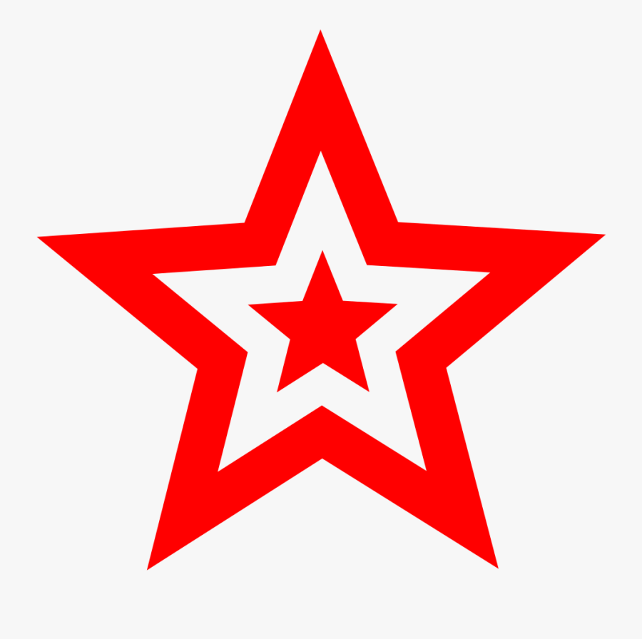 White - Star - Vector - Red And White Star, Transparent Clipart