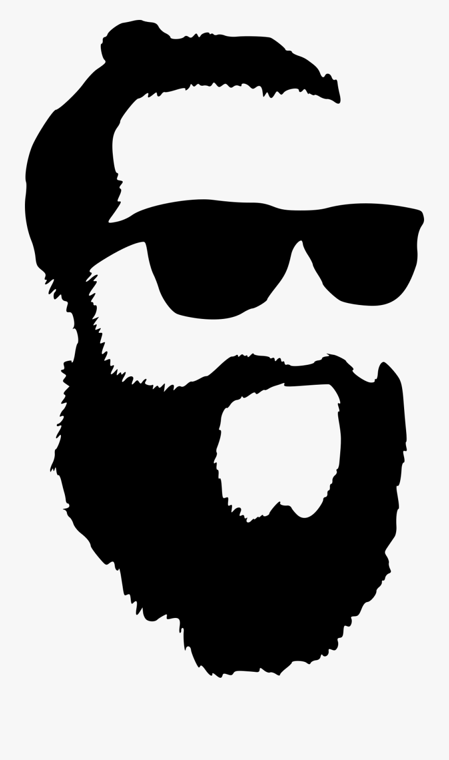 Sunglasses And Beard Silhouette , Free Transparent Clipart ClipartKey