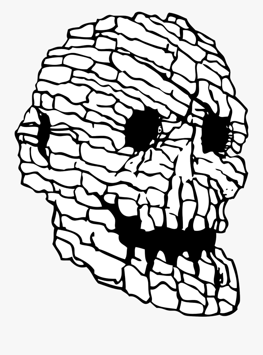 Skull Clipart Rock - Skull Rock Clipart, Transparent Clipart