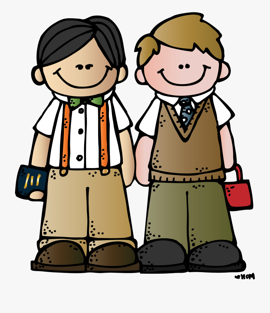 Free Primary Cliparts Download - Black And White Two Best Friends, Transparent Clipart