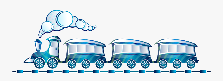 Choo - Choo - Train - Clipart - Blue Train Clipart, Transparent Clipart