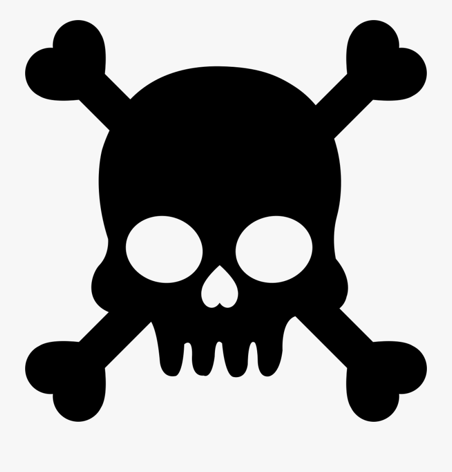 Dog Skull Clipart - Skull And Bones Silhouette , Free Transparent