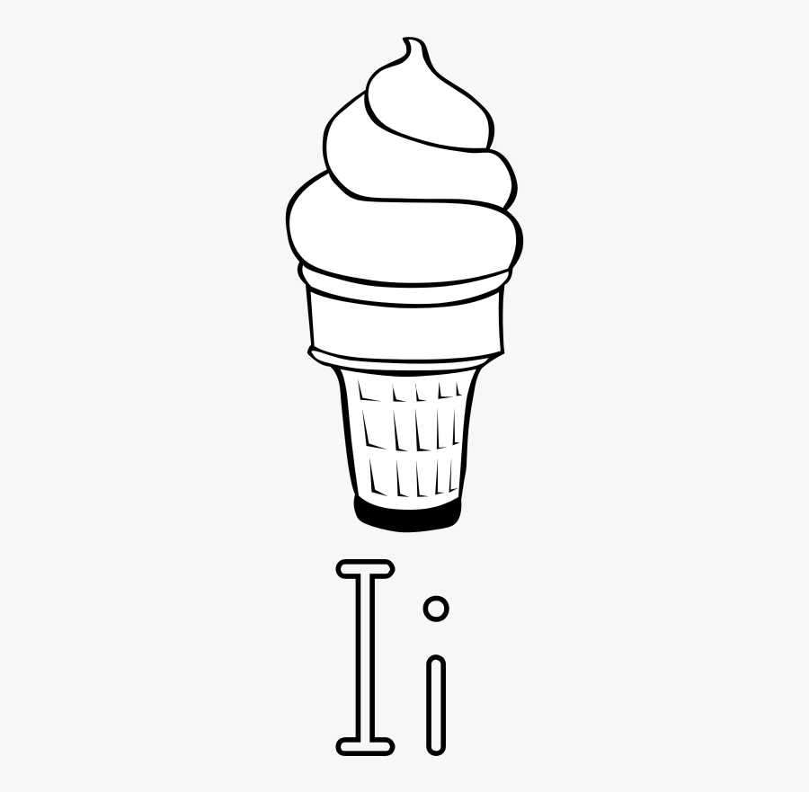 Ice Cream Black And White Ice Cream Clip Art - Ice Cubes Colouring Pages, Transparent Clipart