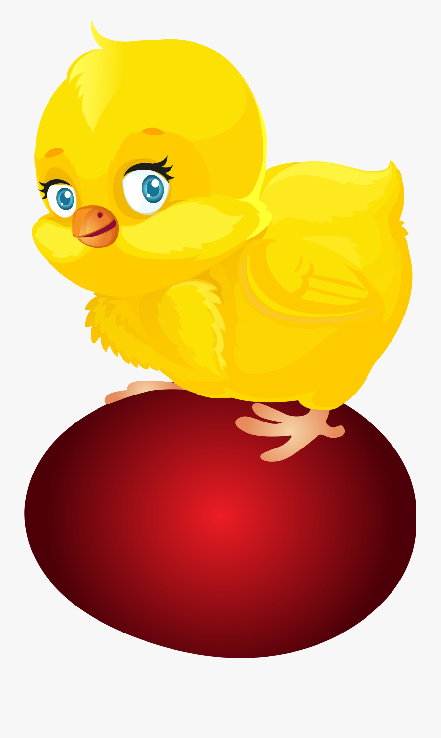 Chicken Clipart Red - Easter Red Egg Transparent, Transparent Clipart