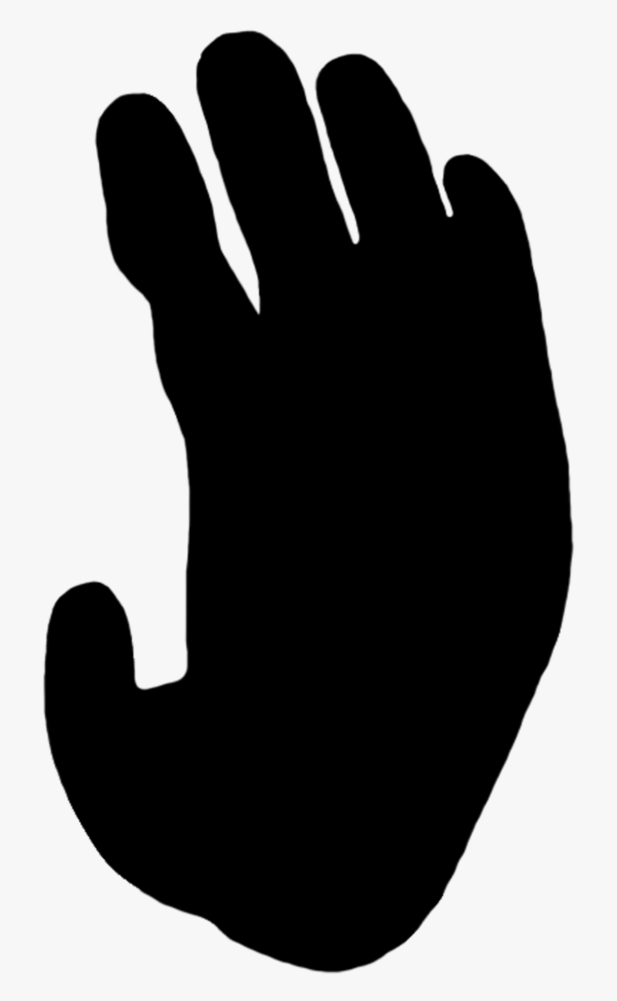 Female Orangutan Paw Print Clipart - Monkey Paw Png , Free Transparent