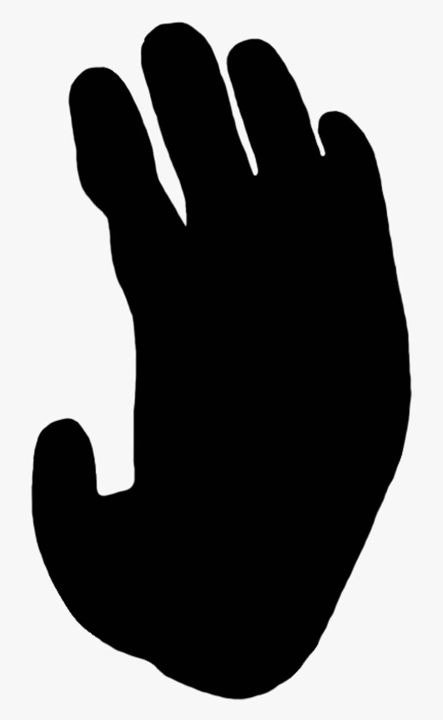 Female Orangutan Paw Print Clipart - Monkey Paw Png, Transparent Clipart