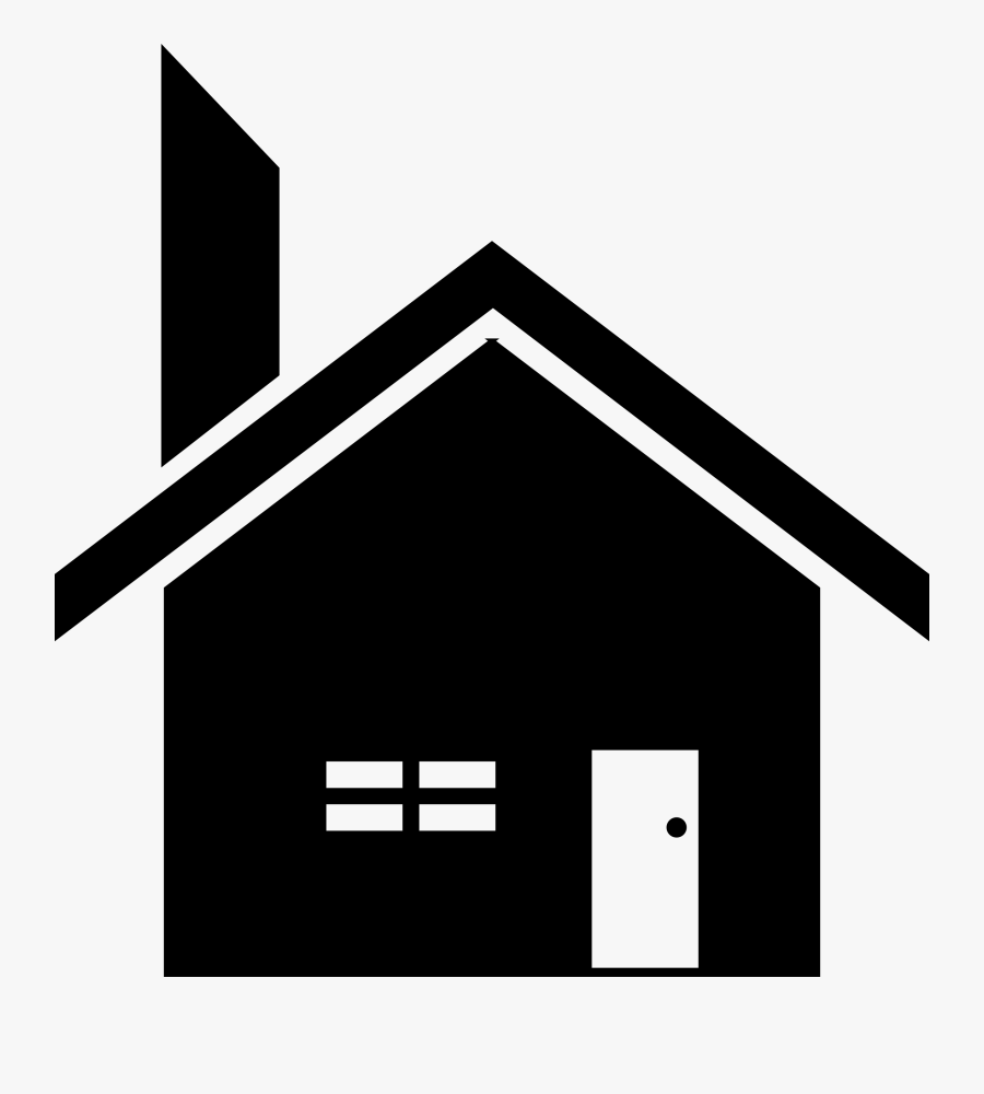 Simple Home Graphic Royalty Free - Small House Silhouette Png, Transparent Clipart