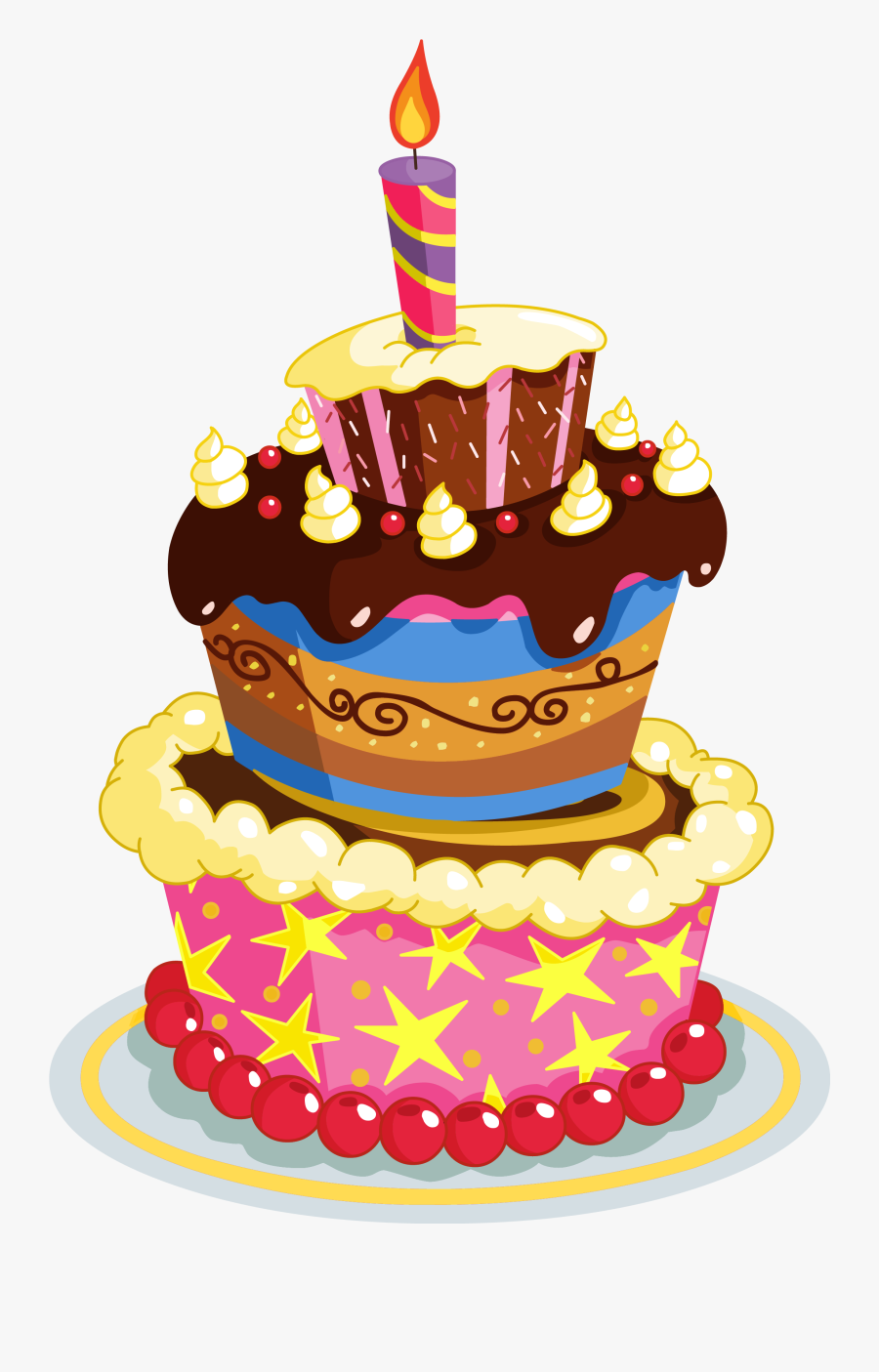 Happy Birthday Cake Transparent, Transparent Clipart