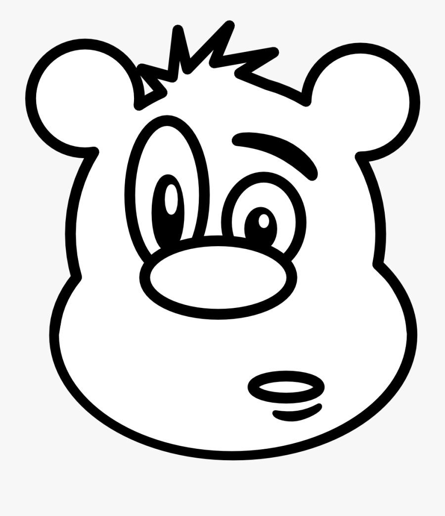 Teddy - Bear - Clipart - Black - And - White - Cartoon Polar Bear Images Black And White, Transparent Clipart