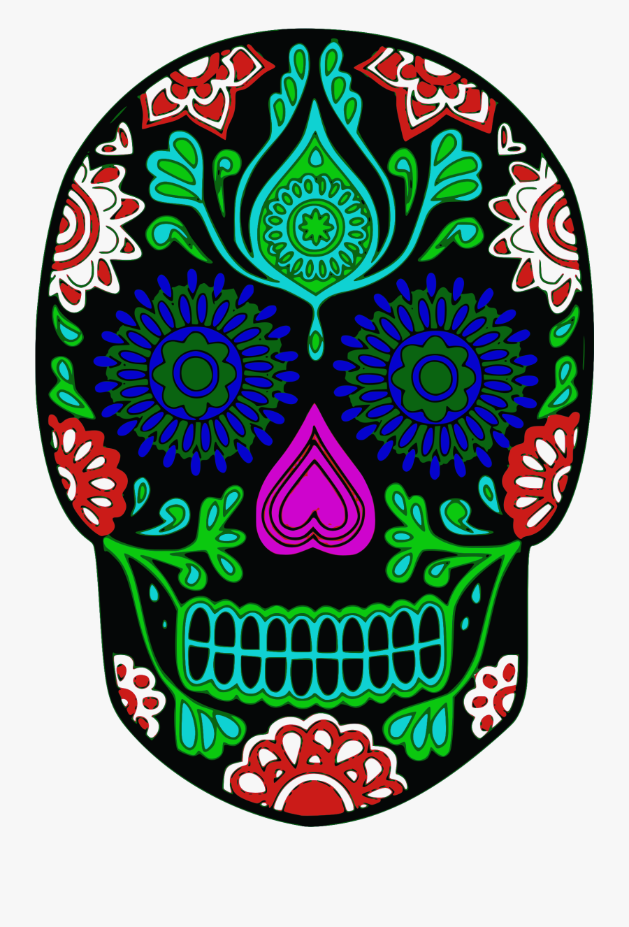 Clip Art Dia De Los Muertos Skull Clipart - Day Of The Dead Patron Tequila, Transparent Clipart