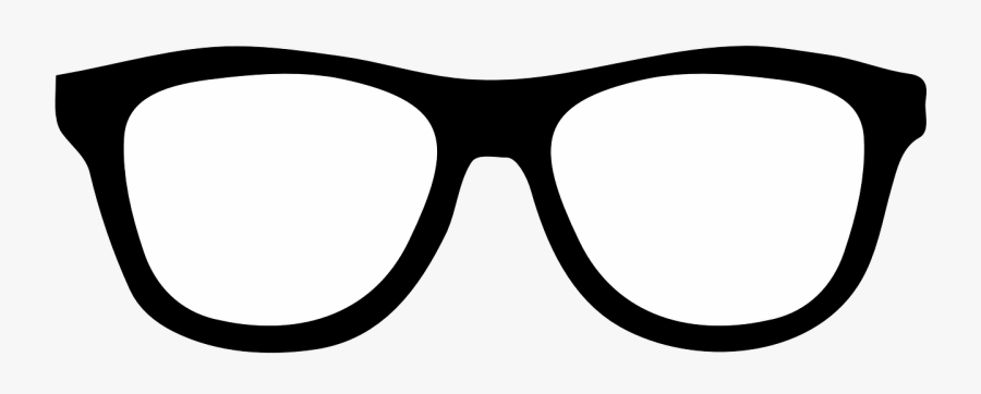 Glasses Sunglasses Nerd Free - Glasses Clipart Black And White, Transparent Clipart